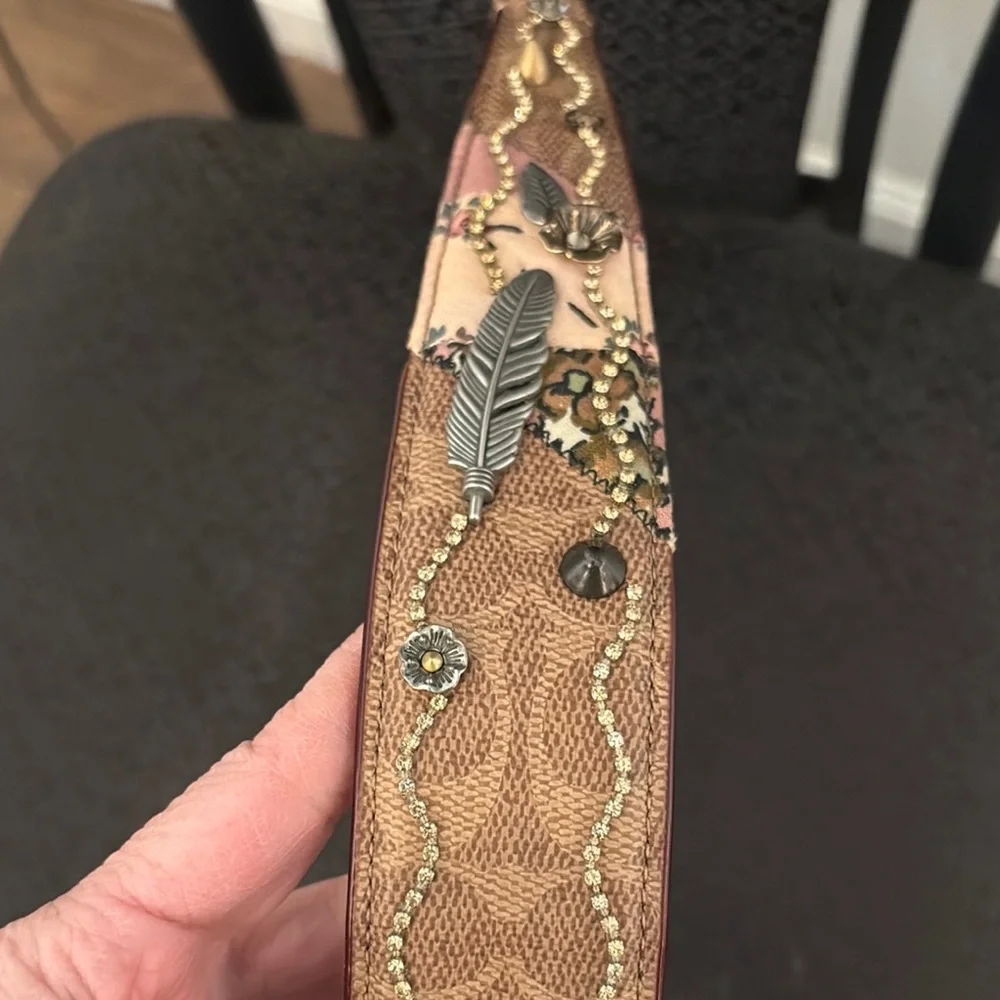Coach Embellished Tan bag Strap - Picture 10 of 11